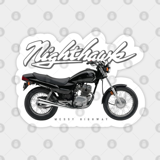 Honda Nighthawk 250 08 black, sl Sticker by MessyHighway